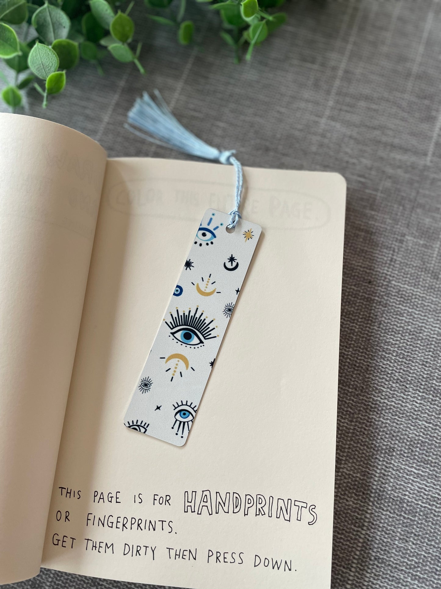 Evil Eye (blue/white) Bookmark