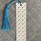 Tiny rainbow hearts bookmark